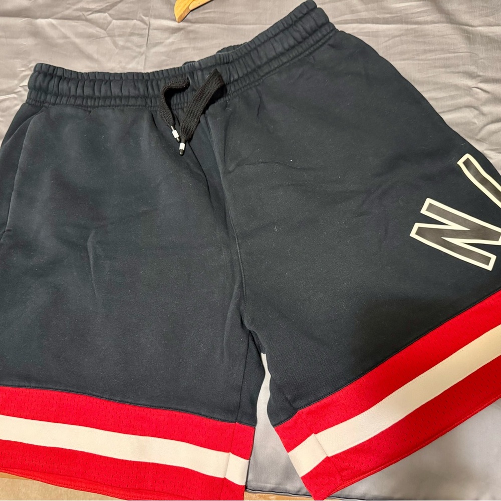 Nike Men's Black and Red Shorts